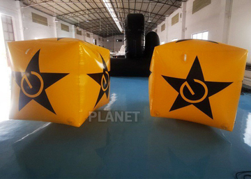 EN14960 Inflatable Cube Water Floating Swimming Safety Buoy  Uv Resistance