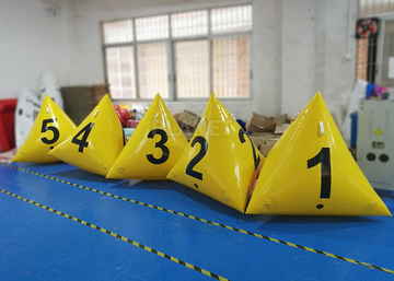 Advertising Waterproof Inflatable Marker Buoy Yellow Color 2 Years Warranty