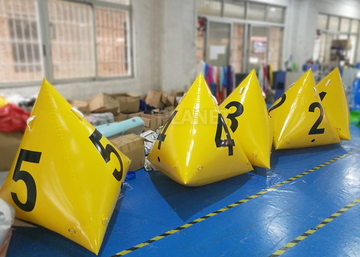 Advertising Waterproof Inflatable Marker Buoy Yellow Color 2 Years Warranty