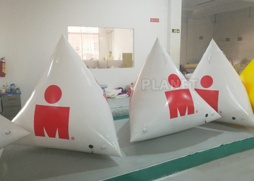 White Large Inflatable Buoys Hand Printing CE / UL Air Pump And Repair Kit