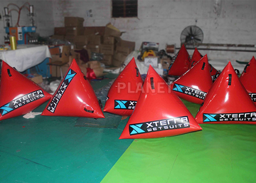 Safety Red Inflatable Marker Buoy 1M / 1.2M / 1.5M Size Easy Operation