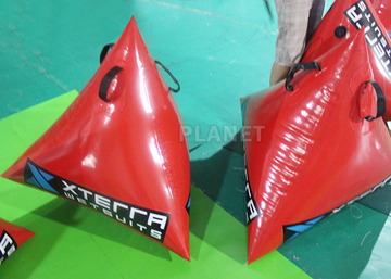 Safety Red Inflatable Marker Buoy 1M / 1.2M / 1.5M Size Easy Operation