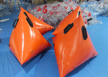 Lightweight Orange Inflatable Race Marker Buoys 0.6 Mm PVC Tarpaulin