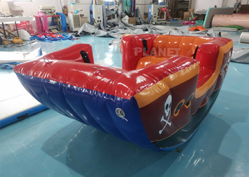 Custom Design Export Korea Inflatable Park Sport Games Waddle Roly Poly Inflatable Viking Seesaw