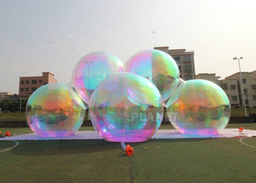 Multicolor Inflatable Mirror Sphere Balloon For Christmas Decoration