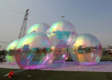 Custom Decorative Inflatable Mirror Ball PVC Advertising