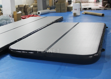 Custom Inflatable Air Track Double Wall Fabric Material Black Sides
