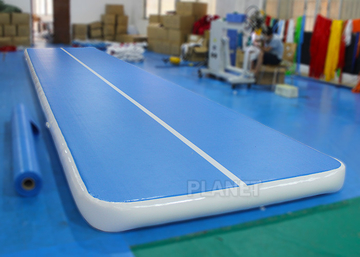 Flexible Inflatable Air Track Gymnastic Blue Surface Mattress For Sport